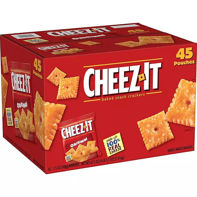 Cheez-It Original Baked Snack Crackers 1.5 oz., 45 pk.