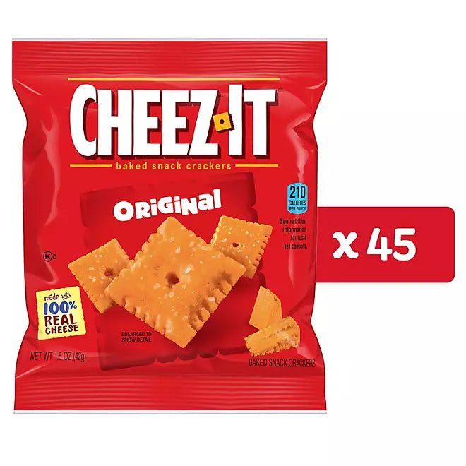 Cheez-It Original Baked Snack Crackers 1.5 oz., 45 pk.