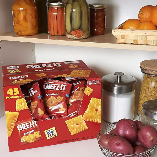Cheez-It Original Baked Snack Crackers 1.5 oz., 45 pk.