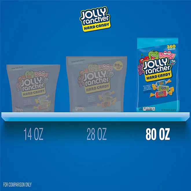 JOLLY RANCHER Assorted Fruit Flavored Hard Candy, 5 lb.