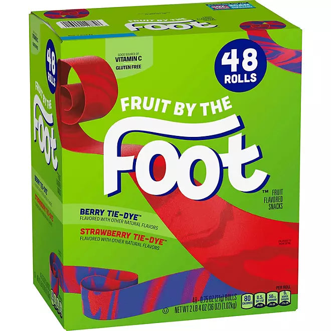 Fruit By The Foot Tie-Dye Variety Pack Snacks, 48 pks.