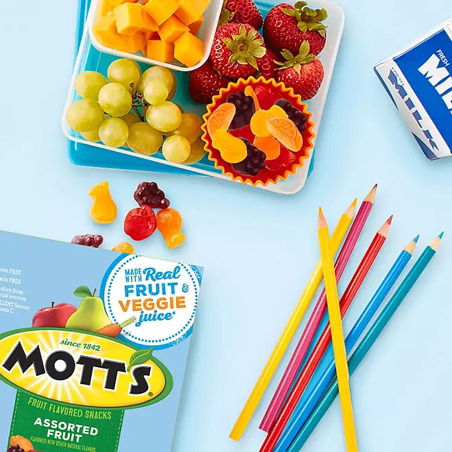 Mott's Fruit Snacks, Assorted Fruit, 0.8 oz, 90-count
