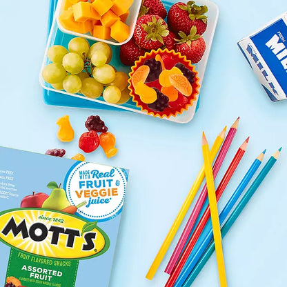 Mott's Fruit Snacks, Assorted Fruit, 0.8 oz, 90-count